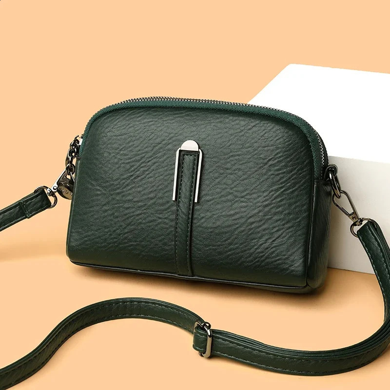 y Genuine Leather Womens Shoulder Crossbody Bag Purse Phone Fashion Cowhide Women Handbags Female Messenger Bags 250206