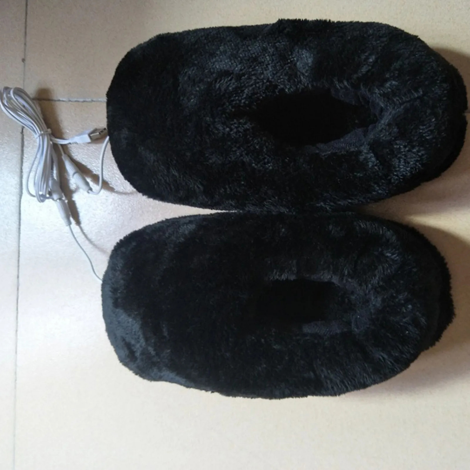 Fast Heating Slippers Winter Usb Electric Heated Foot Warmer Shoes Unisex House Indoor Thermal Plush Babouche Christmas Gift 250120