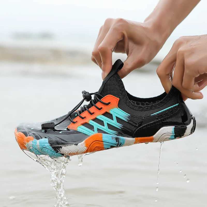 Unisex Barefoot Shoes Mens Five Finger Sneaker Child Outdoor Beach Sandals Swimming Shoes Gym Running Shoes Mens Yoga Footwear W250207
