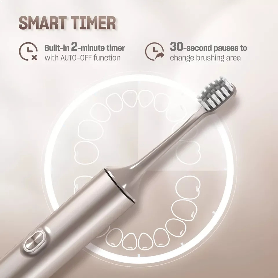 SEJOY Electric Toothbrush with 8 Brush Heads for Adults Rechargeable Toothbrush 250206