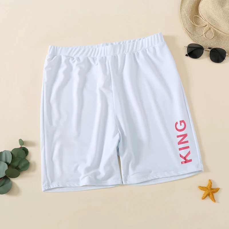 Baby Mommy and Daddy Son Daughter Clothes Clothing Family Letter Printing Sandbeach Swimsuit Family Matching Outfits Swimwear W250207