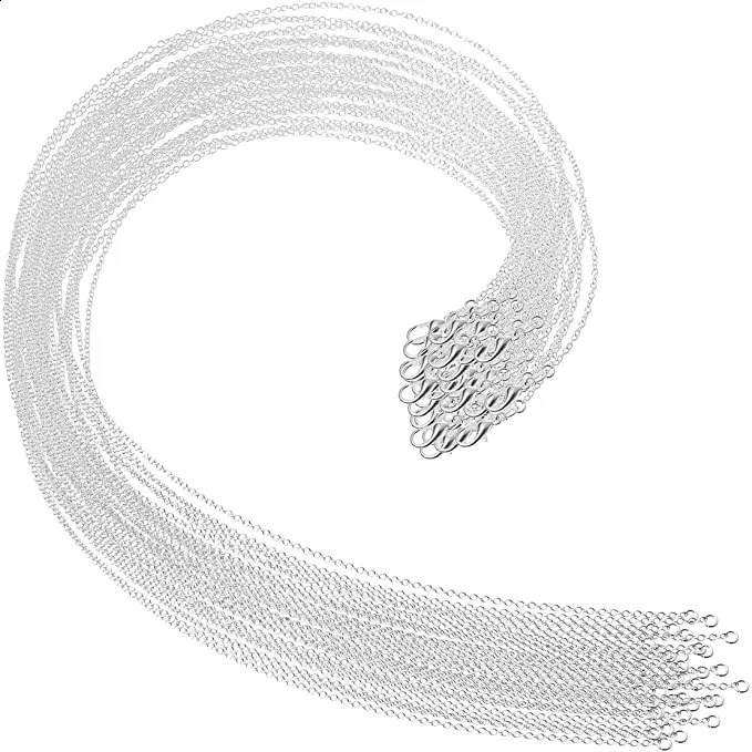 30PCS 925 Sterling Silver chains necklace for women men jewelry set fashion party er wedding accessories gifts 250120