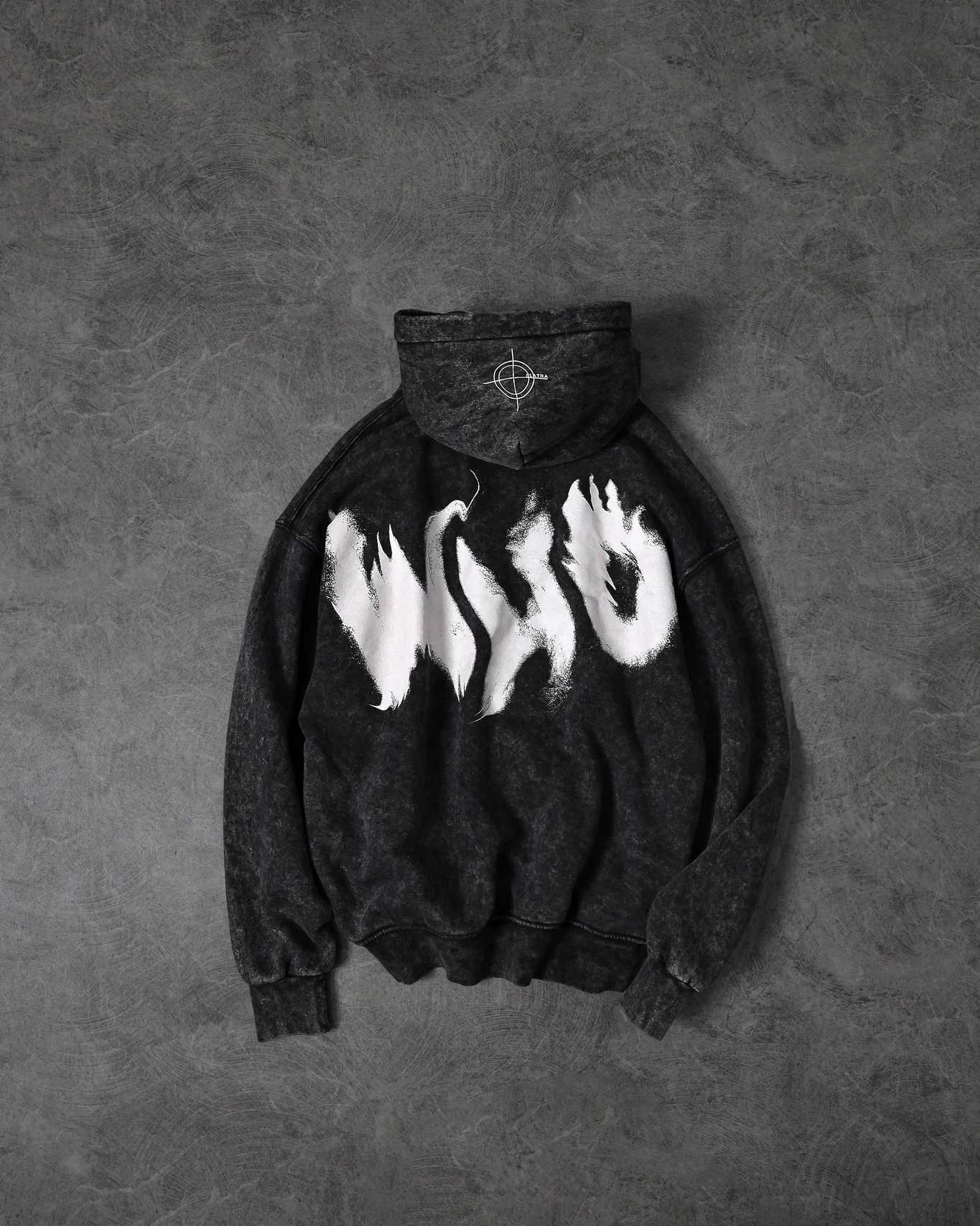 Fashion trend SLATRA new washed oversized sweatshirt street Harajuku loose mens and womens pullover sweatshirt W250207