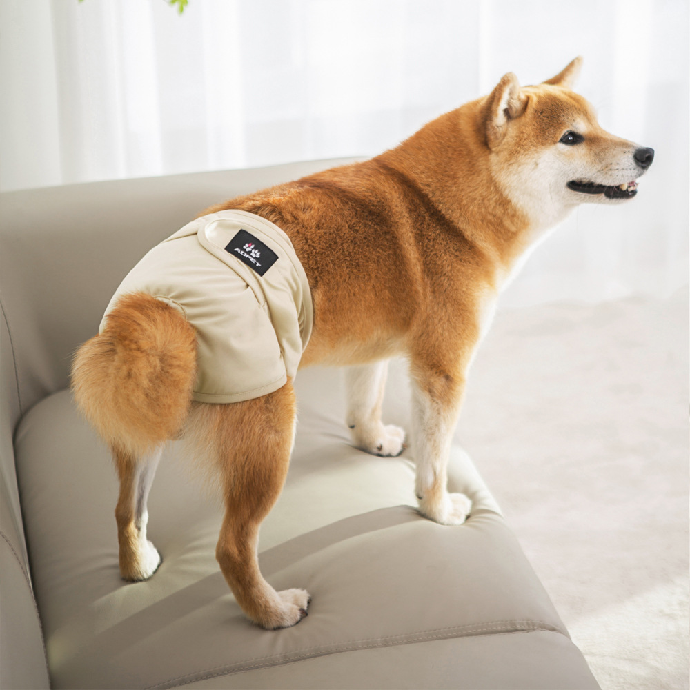 Reusable Washable Dog Diapers for Female Dogs Leak-Proof Pet Menstrual Pants with Secure Fastener Tape