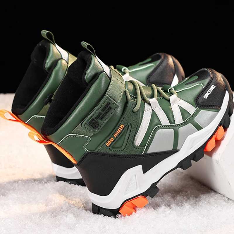 Hot Selling Childrens Boots Thick Soles 2025 Wear-resistant Waterproof Casual Shoes Winter Warm Comfortable Walking Shoes Kdis W250207