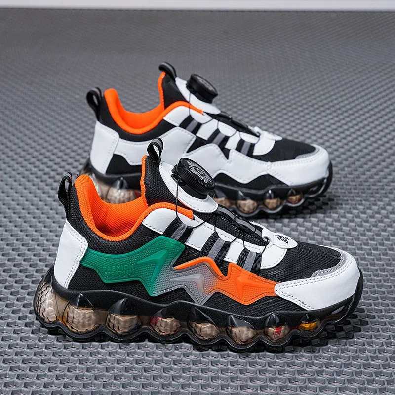 Childrens tennis shoes casual breathable wear-resistant sports baby sports shoes outdoor walking comfortable running shoes W250207