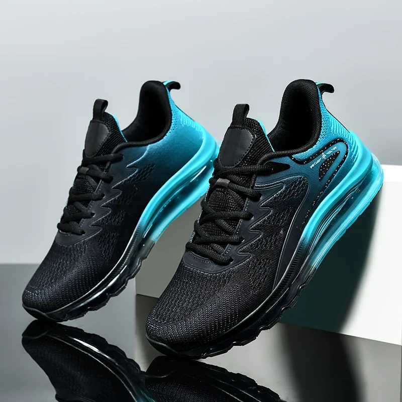 Large Size Air Cushion Running Shoes Men Sports Jogging Shoes Brand Design Sneakers Men Comfort Gym Training Shoes Male FootwearC250304