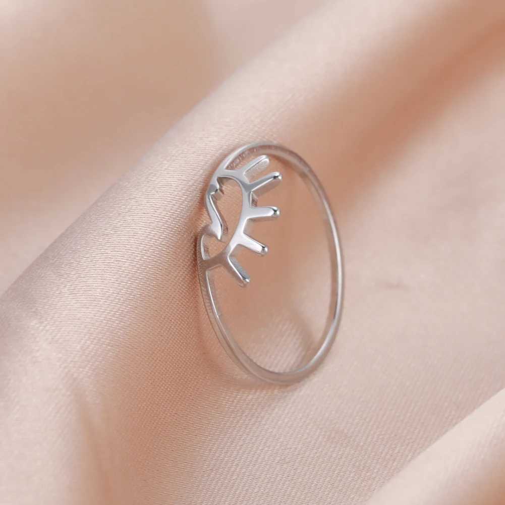 COOLTIME Simple Sea Wave Couple Ring 2025 Trend Ocean Surfing Stainless Steel Matching Ring Mens and Womens Wedding Birthday Jewelry W250207