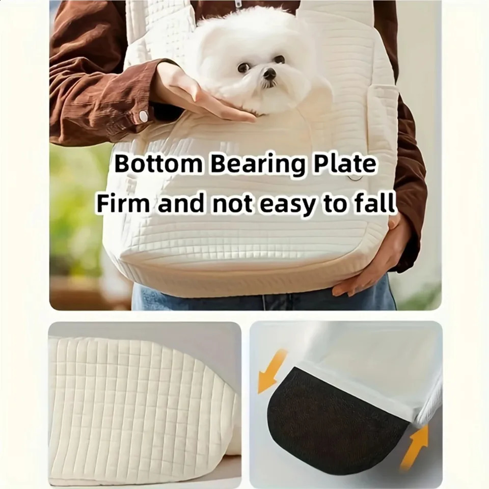 Large Capacity Portable Pet Backpack Comfortable Cotton Pet Travel Bag with Secure Snap Closure For Small Dog And Cat 250206