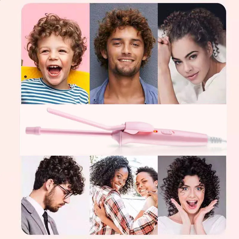 Professional 9mm electric curling iron Hair waver Pear Flower Cone Ceramic curling wand roller beauty Salon Hair Curlers 250206