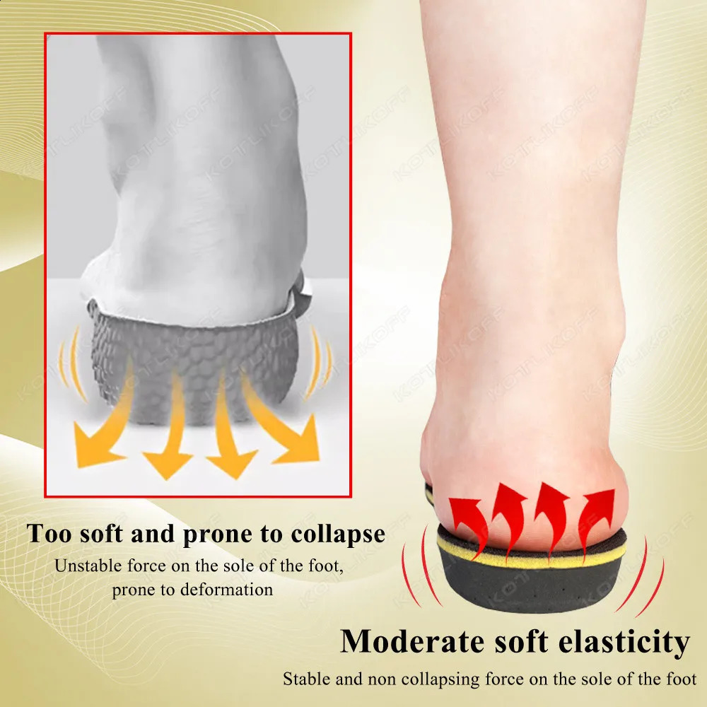 KOTLIKOFF Invisiable Magnet Massage Height Increase Insole 2/3/4/5 Cm Up For Women Men Shoe Sole Inserts Taller Elevating Pad 250120