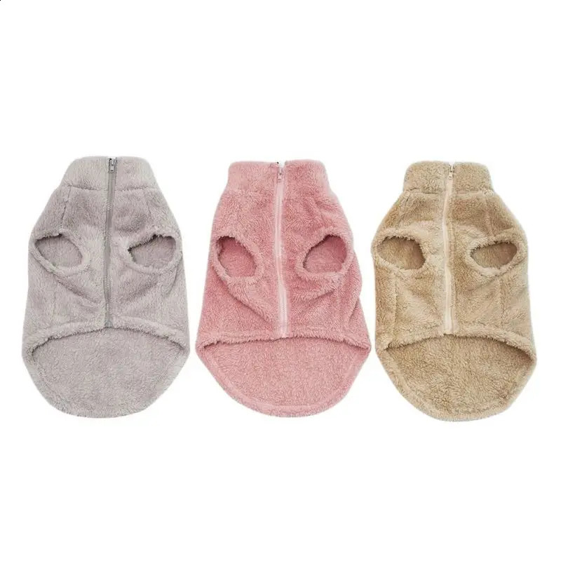 Warm Dog Coat Vest Sweater Puppy Pet Cat Clothes Velvet Jacket Winter Fashion Thicken Vest For Small Dogs Chihuahua Costume 250206