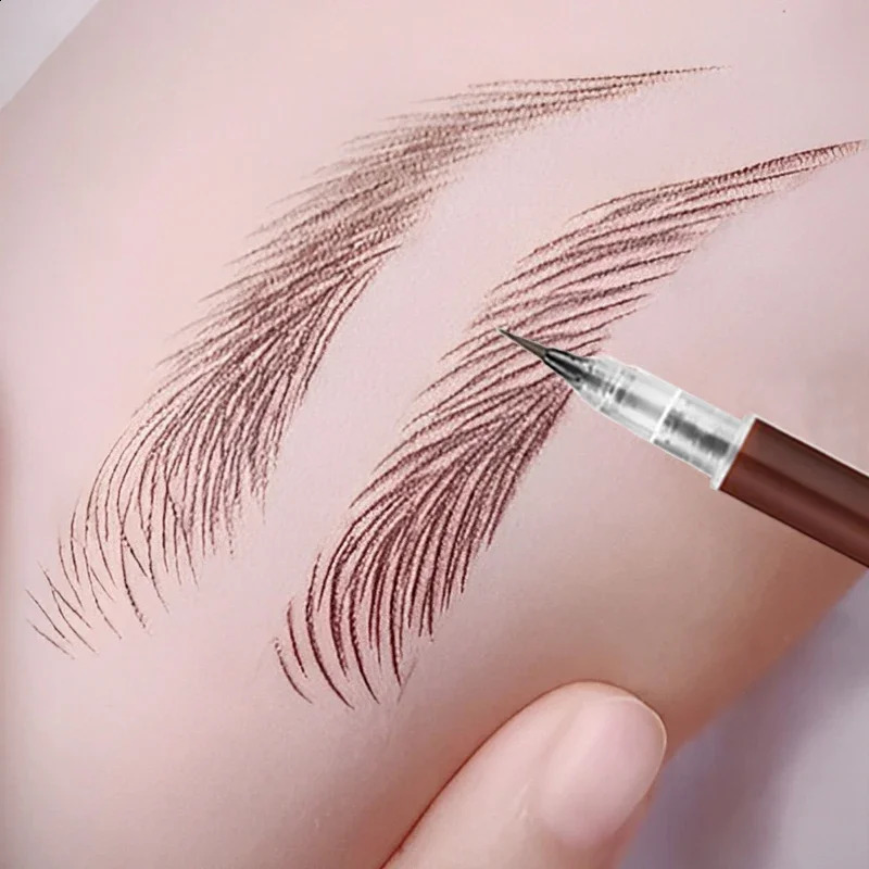 Ultra-fine Eyebrow Pencil Long Lasting Black Brown Waterproof Non-smudge Colorfast Natural Wooden Eye Brow Enhancer Pen Cosmetic 250206