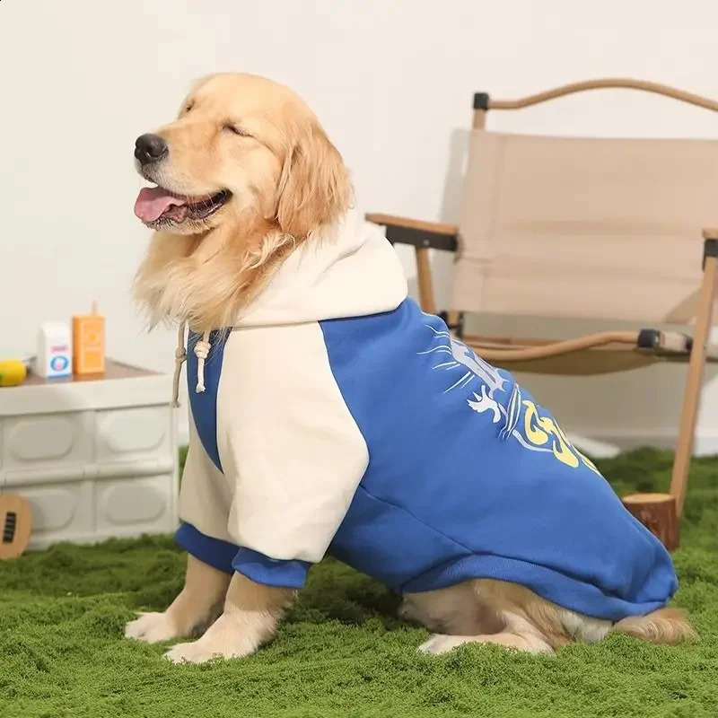 Dog Clothing Autumn and Winter Labrador Large Dog Border Collie Pet Clothing Spring and Autumn Golden Retriever Sweatshirt 250206