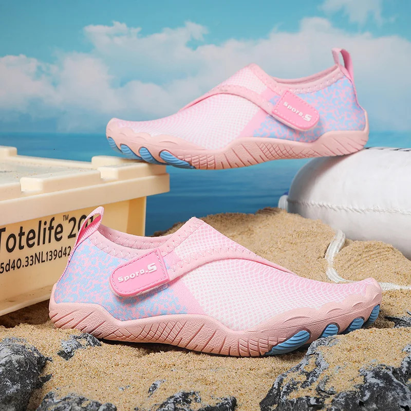 Water Shoes Kids Children Boys Beach Five Fingers Barefoot Swimming Aqua Shoes Toning Slipstop Toddler Shoes 250207