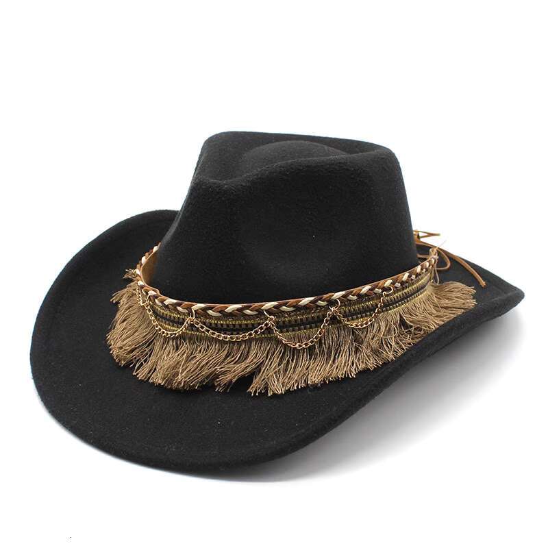 Tibetan ethnic style Su hat for men and women, jazz pot dance British woolen felt hat, photography