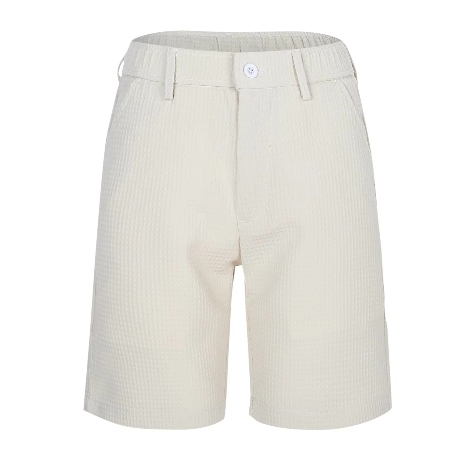 Men's Summer Quarter Solid Color Casual Dress Medium Pants Small Plaid Comfortable Fiess Basketball Sports Beach Shorts