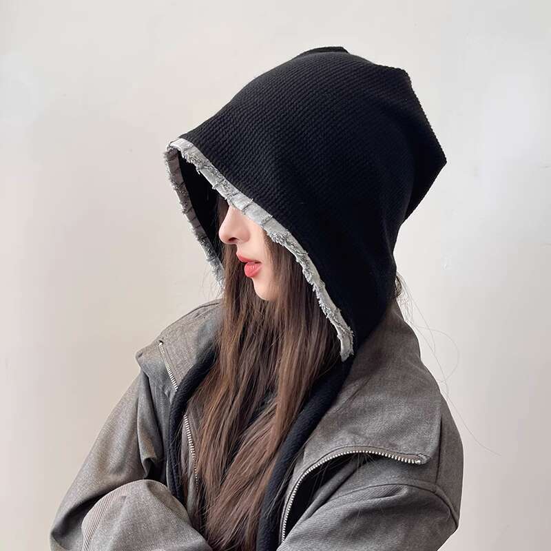 Loose big head circumference pile cap for children to look small lazy, with a cool lazy pullover confinement hat, autumn and winter Western style baot