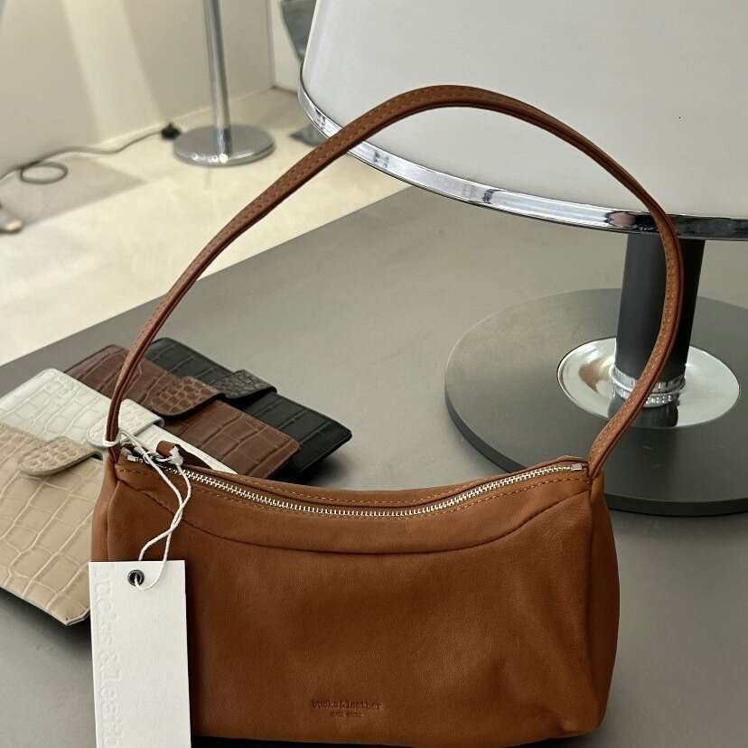 Korean Dongdaemun Buckleather Handbag Solid Color Sheepskin Fashion Versatile Simple Shoulder Women's Bags
