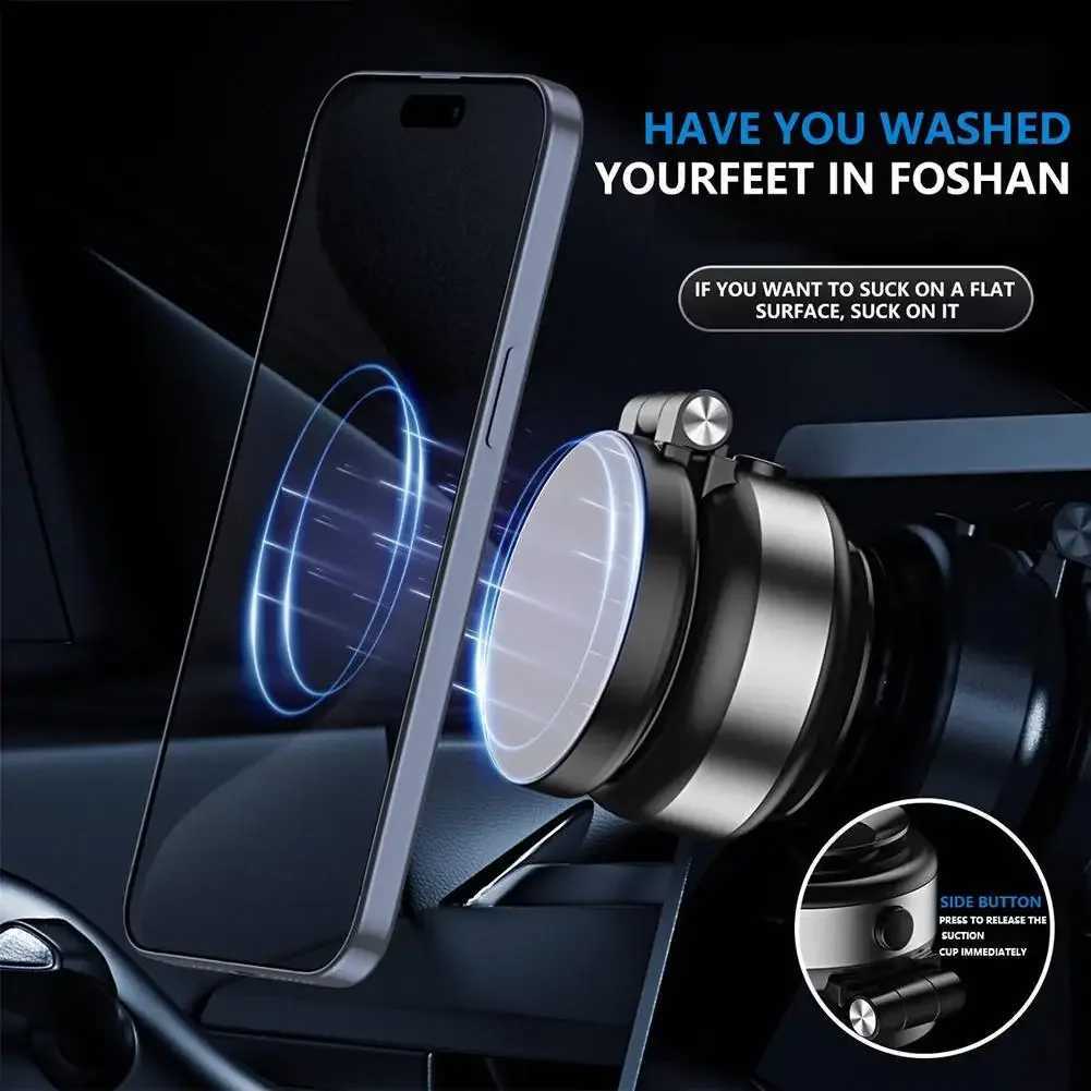 Cell Phone Mounts Holders Auto CZ07 Super Strong Dual Suction Cup Car Phone Bracket Holder Car Navigation Bracket Vacuum Adsorption Car Phone Accessor
