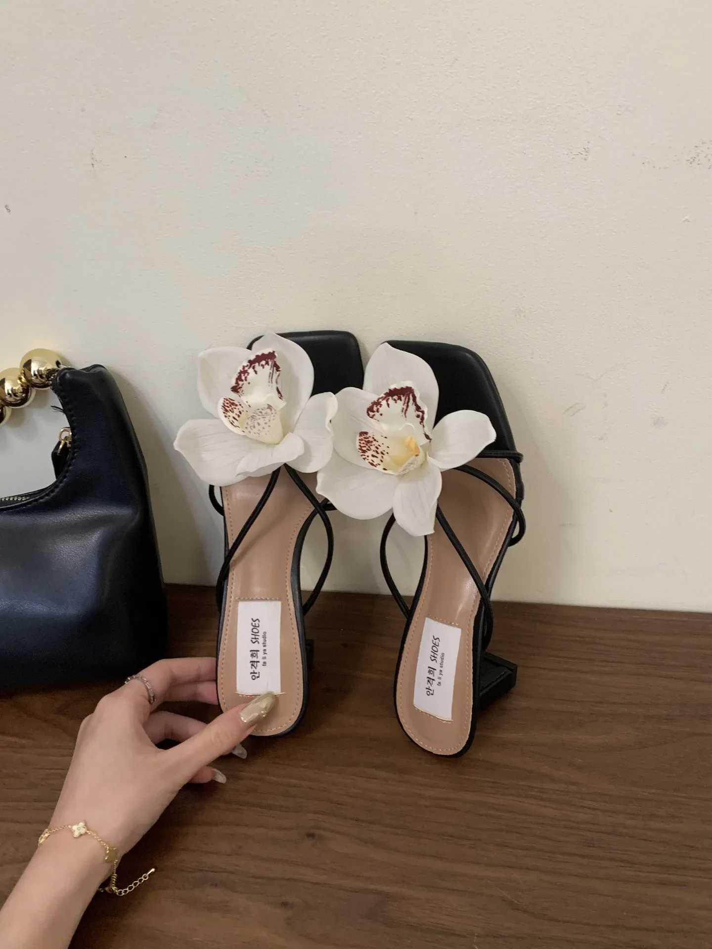 Womens Rubber Low Slippers Heels 2024 Y250207