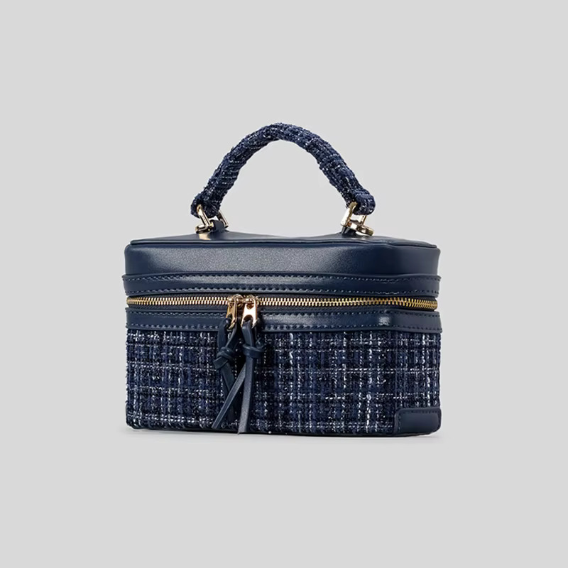 Fashion Woolen Box Women Shoulder Bags Designer Square Lady Handbags Chains Crossbody Bag Small Phone Purses Autumn Trend Cotton Fabric Cartoon