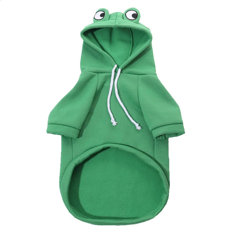 Pet Dog Hoodie-Dog Basic Sweater Coat Cute Frog Shape Warm Winter Jacket Cat Cold Weather Clothes Outfit Outerwear Dog Halloween 250206