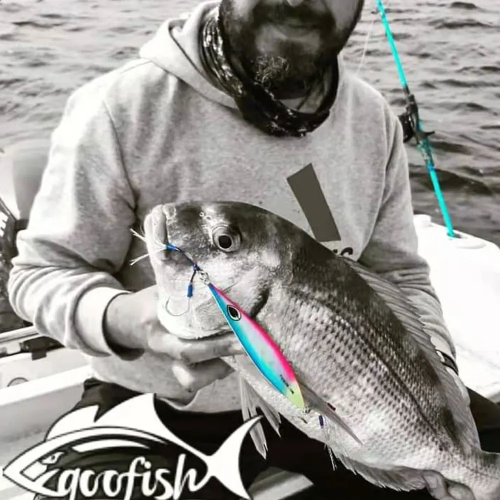 1PC Slow Pitch Jig Falling Sinking Metal Jigging Pesca Glow Jigs 80g100g Luminous Lure Fishing Angler Bait 250207