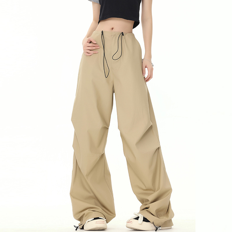 Women's Pants Smvp Y2K Parachute Women Harajuku Streetwear Wide Leg Baggy Sweatpants Female Vintage Hip Hop Joggers Cargo Trousers