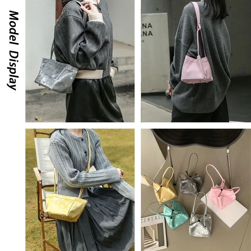 UKF 2024 New Stylish Ladies Basket Bucket Wing Bag Square Handbags Designer Shoulder Crossbody Bags For Women Bolas