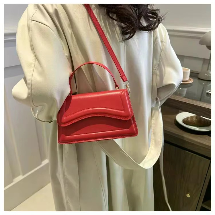 High Quality PU Leather Handbag Purse Women's Bag Solid Color Shoulder Crossbody Bags Lady Messenger Small Tote For Women Girls PU Cartoon