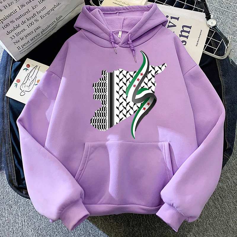 Damascus Syria Hoodie 2025 Womenmen Harajuku Aesthetic Hoodies Autumn Winter Clothes Pullover Sweatshirt Vintage 250110
