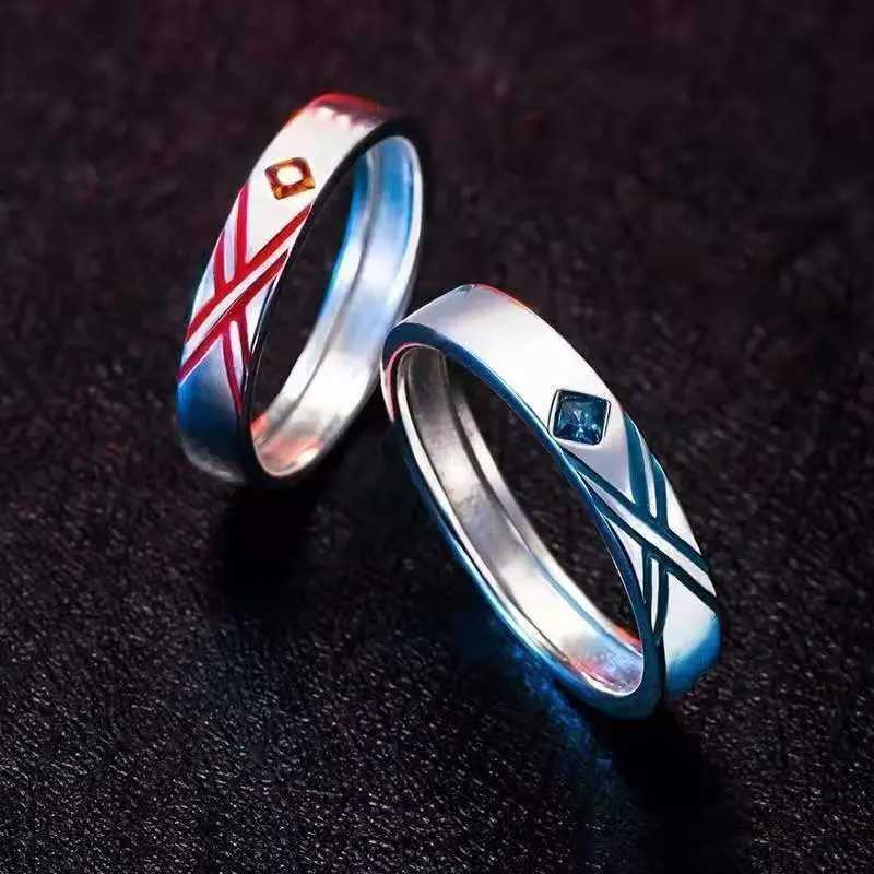 Dear Franxx Ring HIRO ZERO Two Role Playing Adjustable Neutral Couple Ring Jewelry Gift Party Accessories W250207