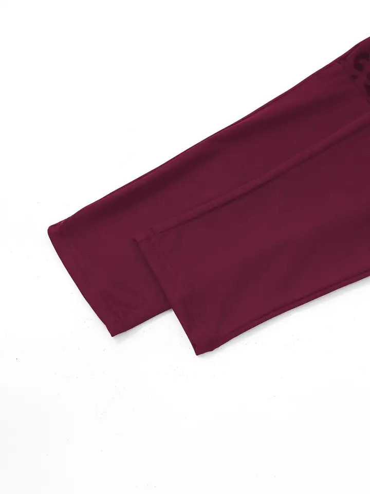 Plus Size Solid Pocket Skinny Leggings - High Waist Stretchy Comfortable Breathable and Versatile - Perfect for Autumn 250207