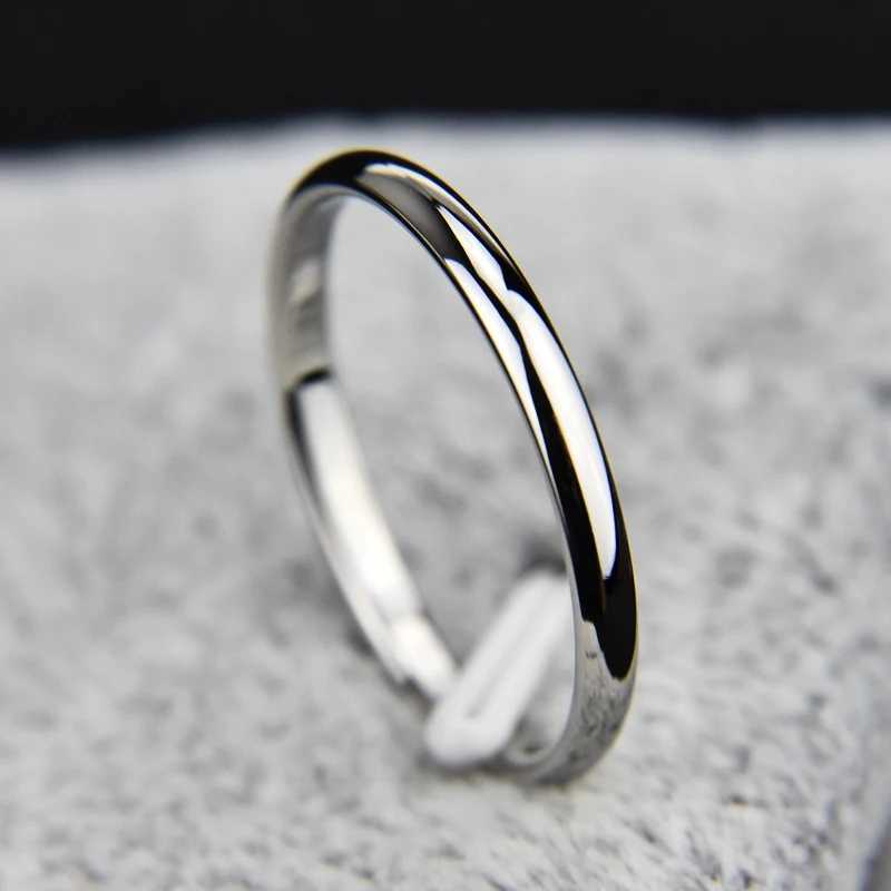 #4 5 6 7 8 9 10 Size Thin Titanium Steel Couple Ring Smooth Fashion 18K Rose Gold Finger Ring 1pc For Women and Men Jewelry gift W250207