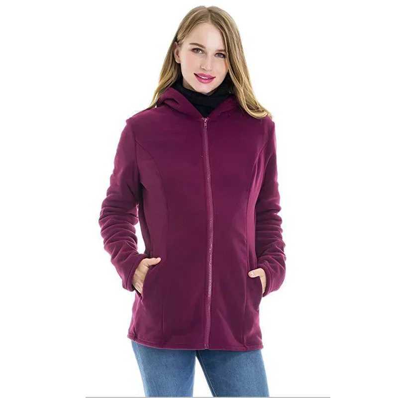 Pregnant Kangaroo Mom Hooded Jacket Baby Sweater Detachable Multi functional Postpartum Mom Outdoor Breastfeeding Coat W250207