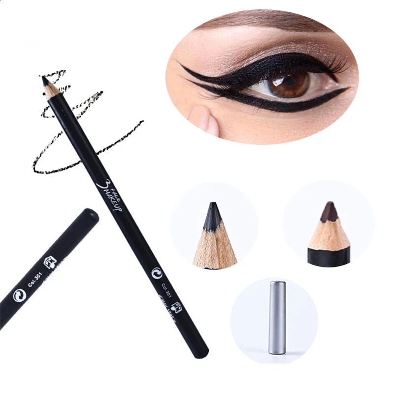 1pcs Professional Makeup Black Brown Eyeliner Matte Eyebrow Pencil Waterproof Lasting Smooth Pen Beauty Tool Accessories 250206