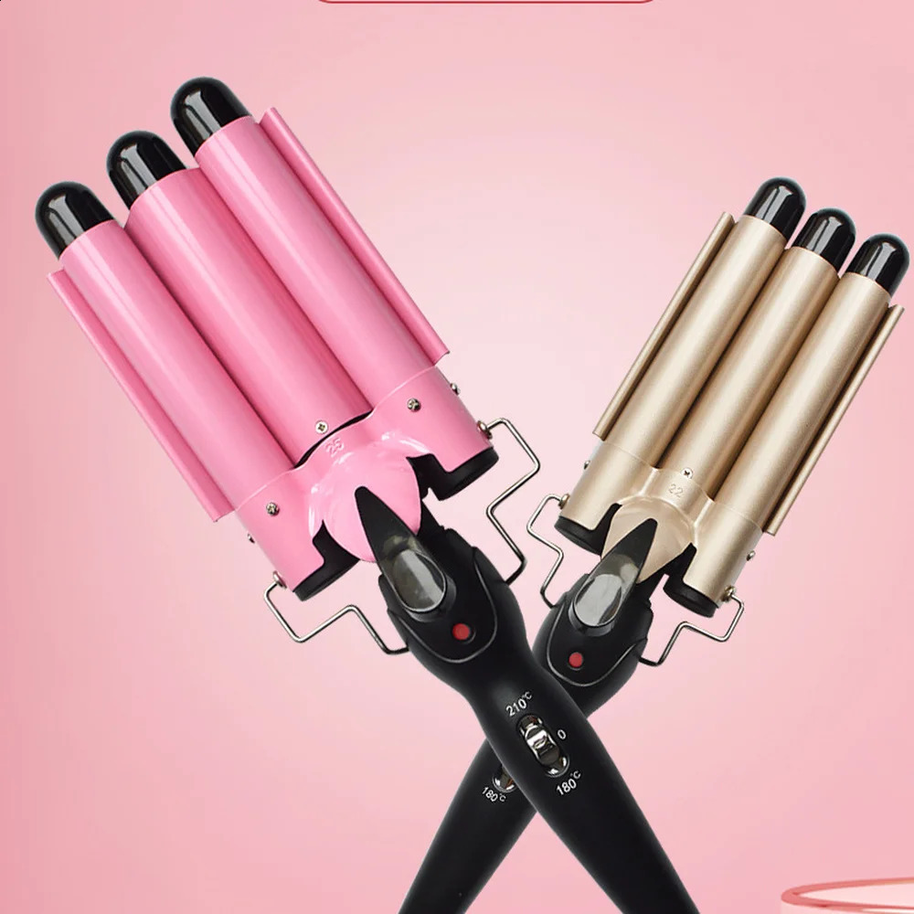 20/32mm Hair Curler Triple Barrels Ceramic Hair Curling Iron Professional Hair Waver Tongs Styler Tools for All Hair Types 250206