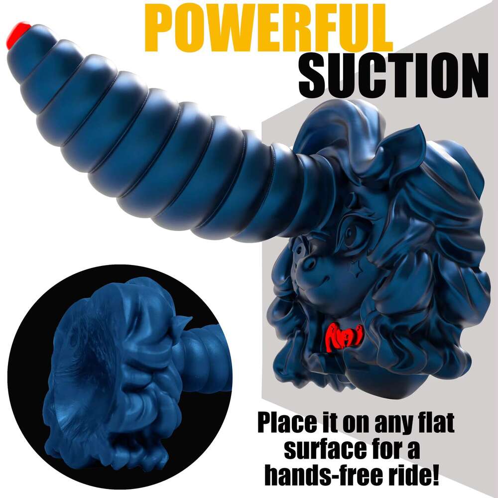 Realistic Colorful Female Masturbation Suction Cup Long Butt Unicorn sy Dildo Silicone Soft Anal Plug