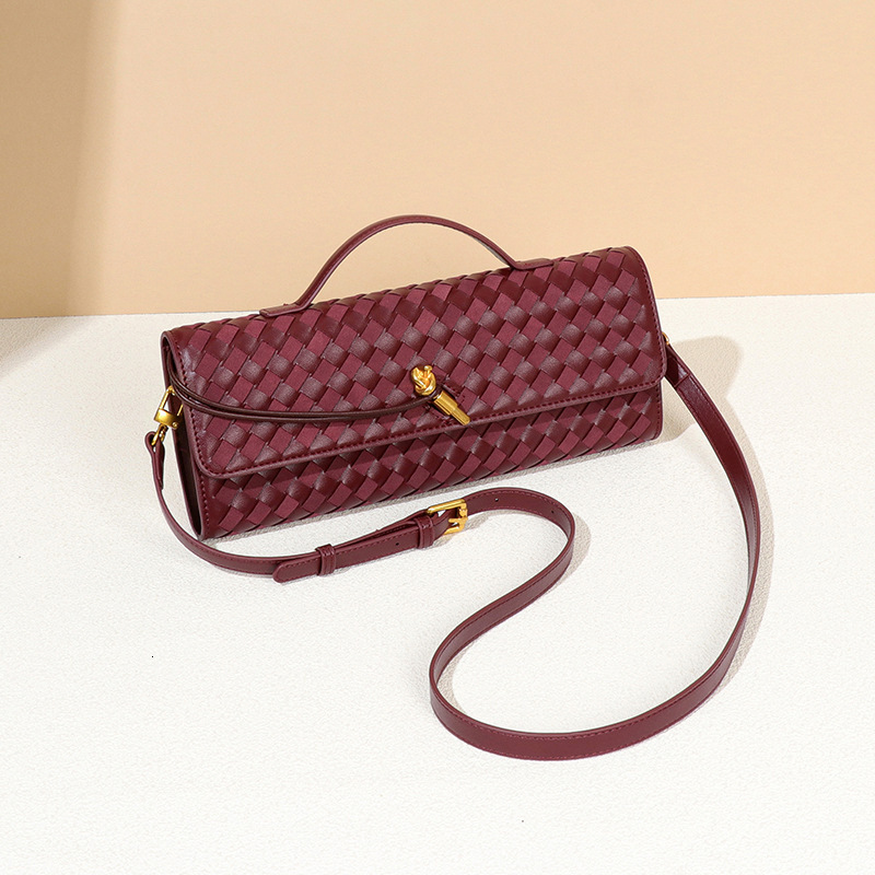 Bag Women's Advanced Sense New Frosted Pu Deerskin Single Shoulder Crossbody Portable Dinner Bag Organ Bag Clutch Bag