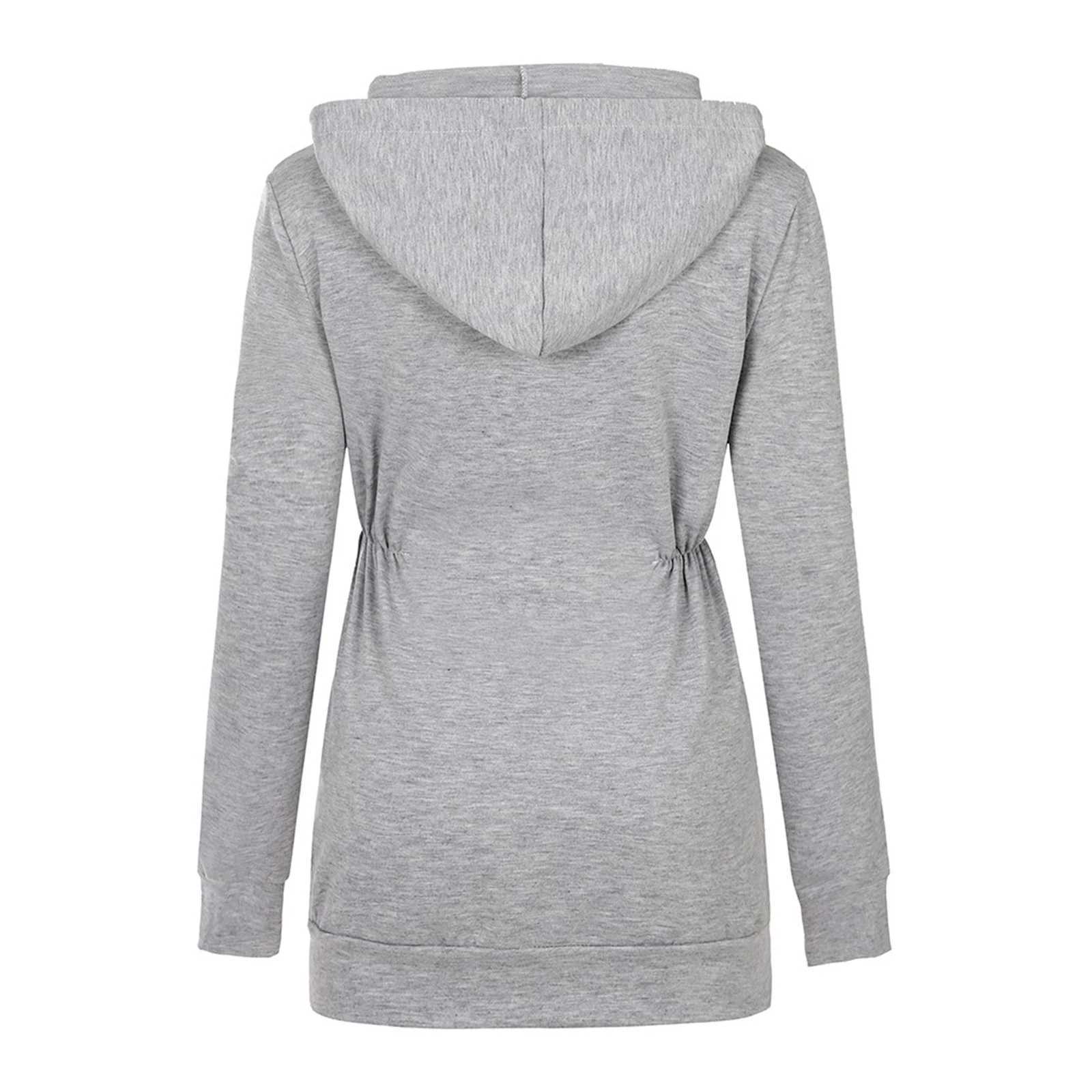 Jacket For Pregnant Women Maternity Hoodie Sweatshirt Pregnancy Clothes Pregnant Women Breastfeeding Hooded Zipper Jacket Top W250207