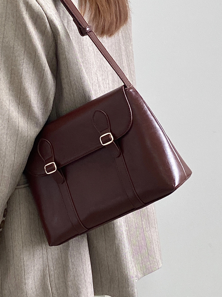 Vintage Women's Shoulder Large Capacity Ladies Tote Purse Handbags Pu Leather Female Messenger Bags College Girls Book Bag PU Cartoon