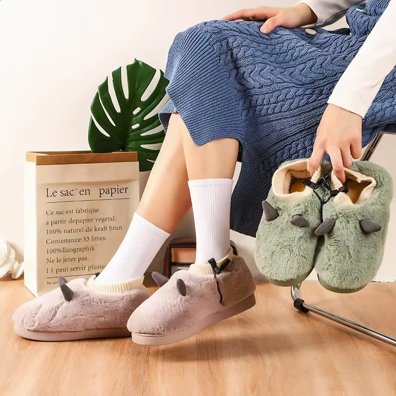 Electric Heating Slippers 3 Gear Temperature Adjustment Foot Warmer USB Quick Heat Plush Shoes for Men Women Feet Heater 250120