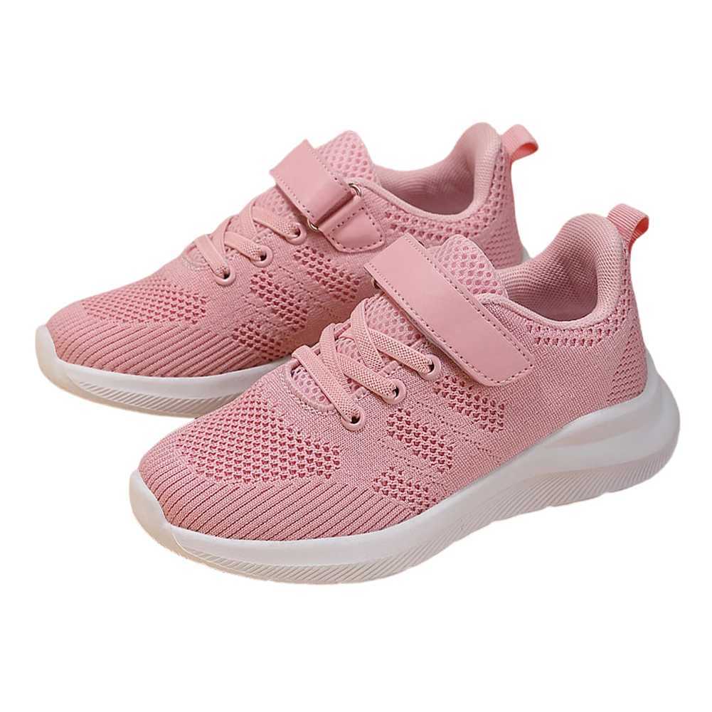 Kids Running Shoes Fashion Tennis Shoes Breathable Knitted Athletic Shoes Comfortable Casual Mesh Sneakers for Little/Big Kids W250207