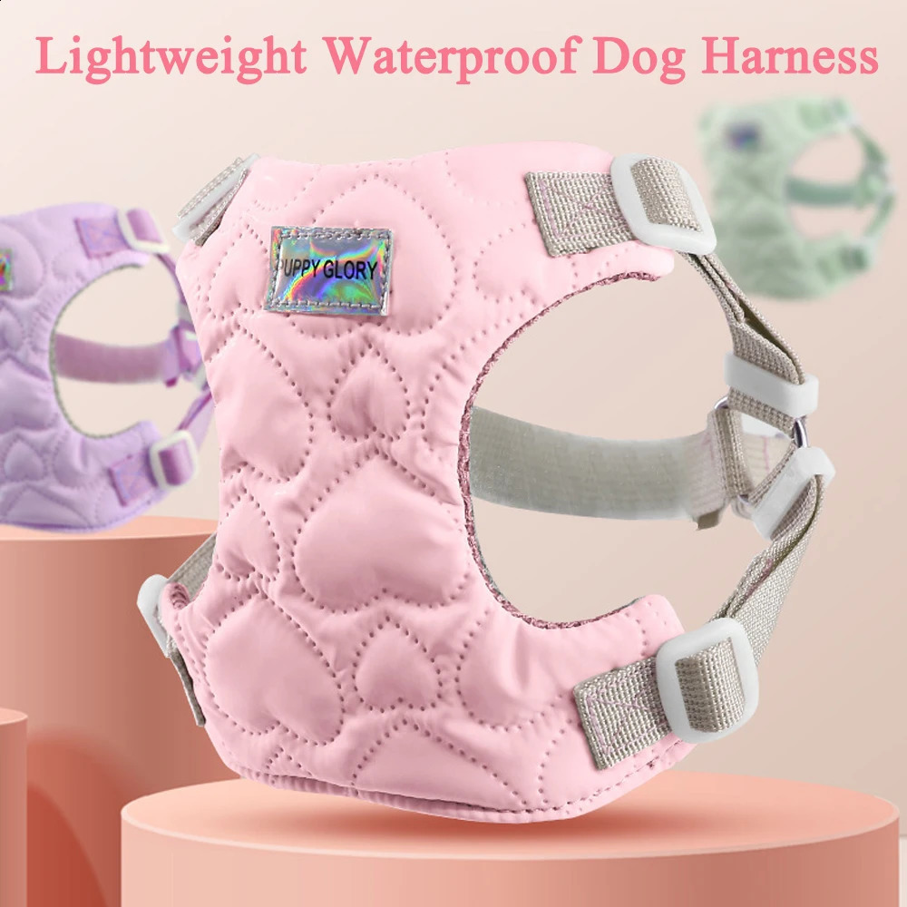 Lightweight Dog Harness Waterproof Puppy Vest Harness For Small Medium Large Dogs Bulldog Cute Love Heart Dog Cat Chest Strap 250206