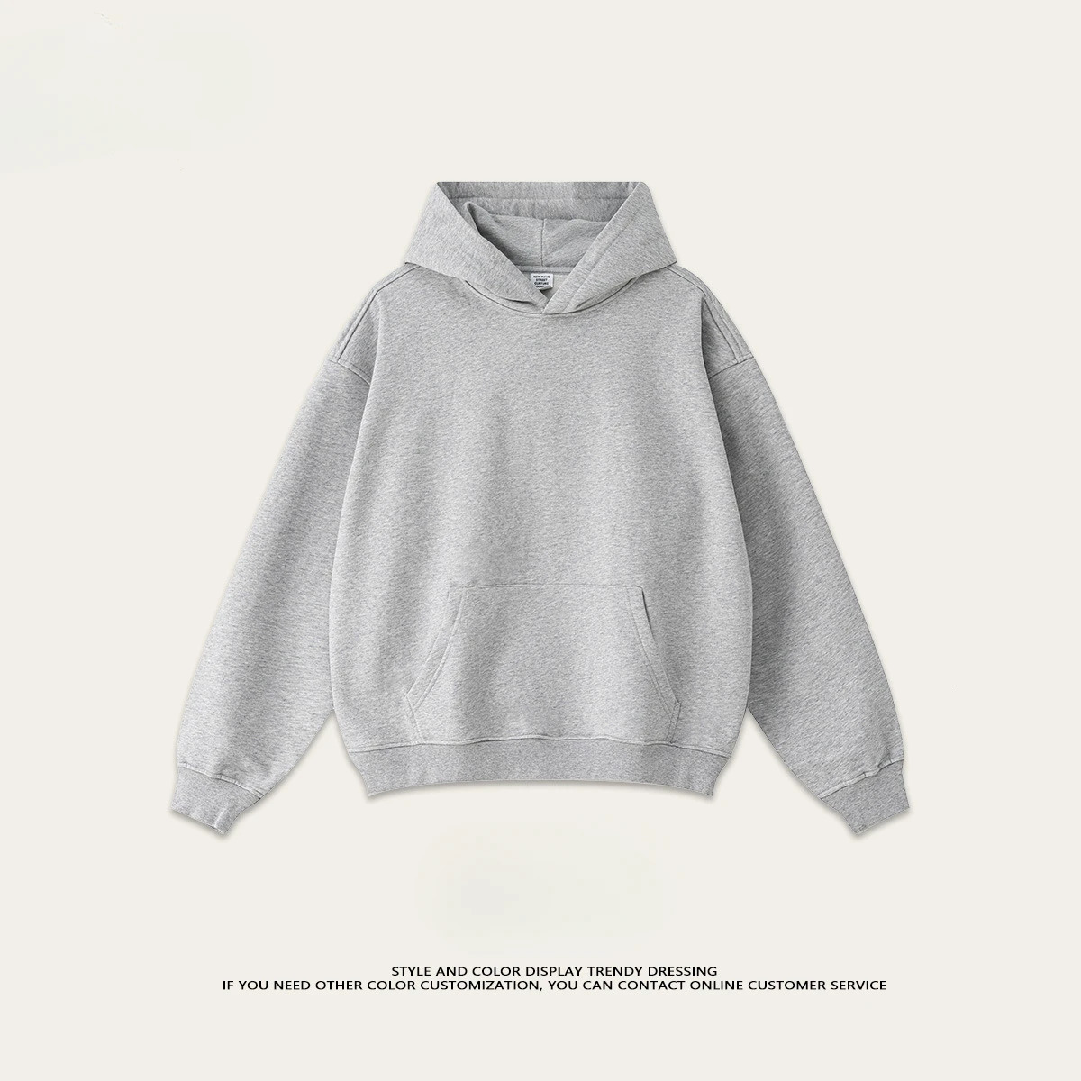 2024 Heavy Terry Sweater American Trendy Solid Color Mens Suit Hoodie Spring and Autumn 250207
