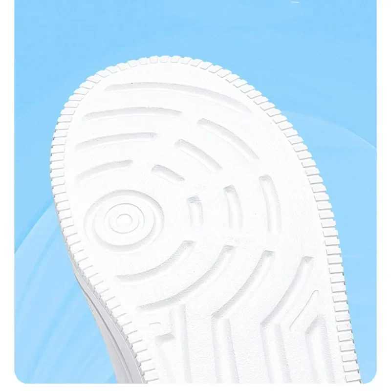 Platform PU Leather Breathable Childrens Sports Shoes 2022 New Casual Childrens Baby Shoes Black and White Preschool Girls and Boys Running Sports W25