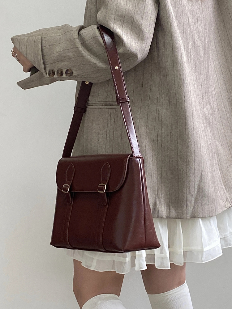 Vintage Women's Shoulder Large Capacity Ladies Tote Purse Handbags Pu Leather Female Messenger Bags College Girls Book Bag PU Cartoon