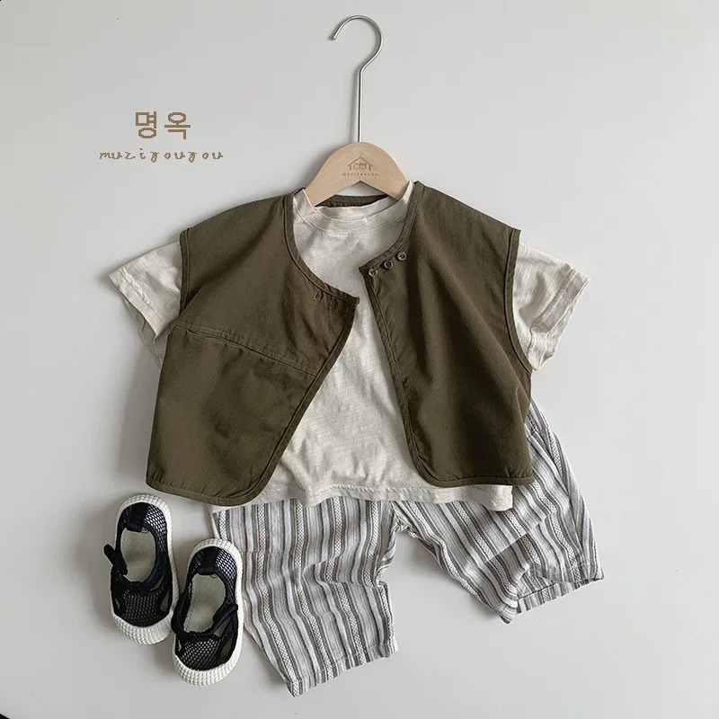 Summer Children Short Sleeve T Shirts Cotton Thin Baby Boy Girl Cartoon Tees Toddler Casual Versatile Tops Kids Clothes 250207