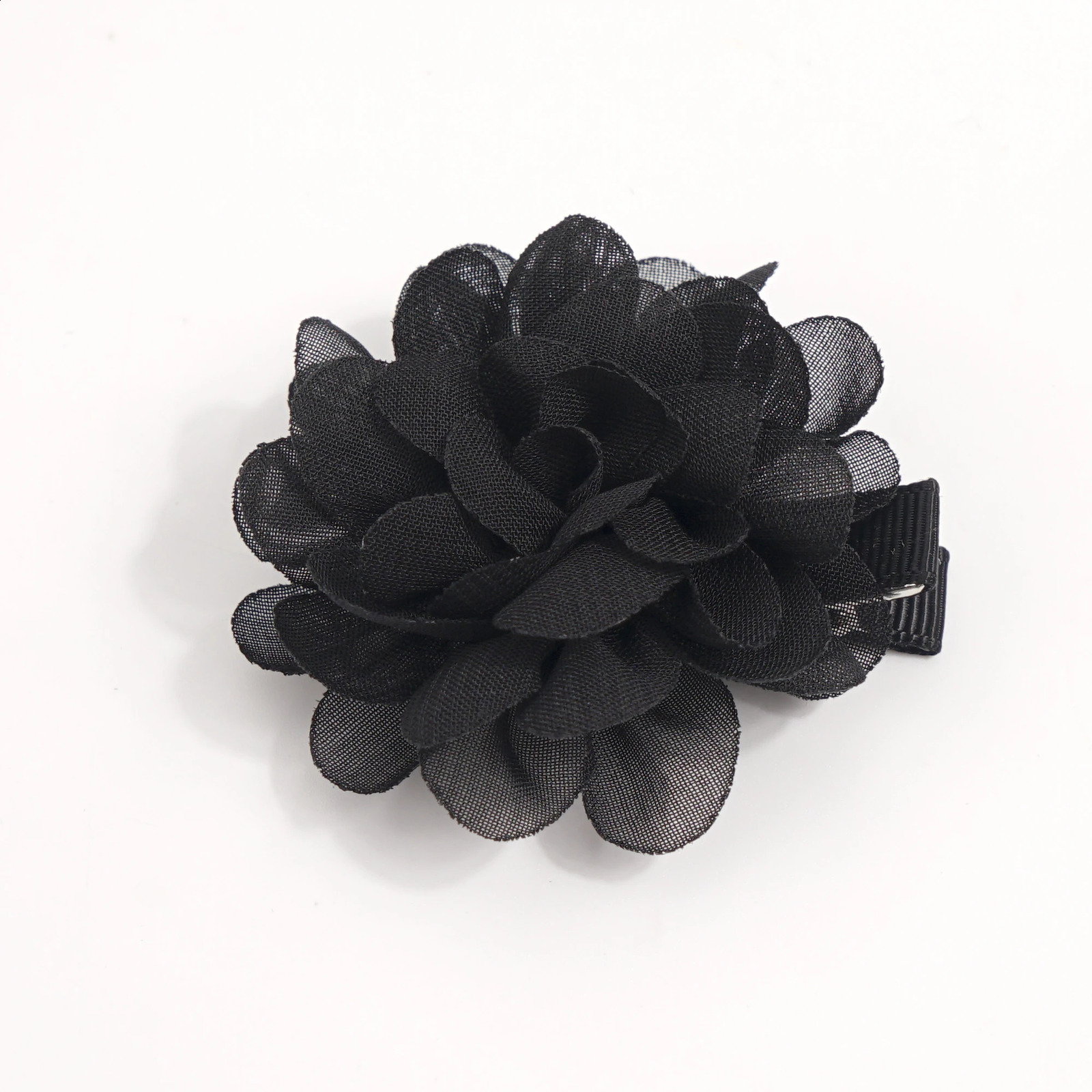 14/40PCS 2 Chiffon Flower Hair Bows Fully Lined Flower Tiny Hair Clips Fine Hair Girls for Infants Toddlers Set of 20 Pairs 250120